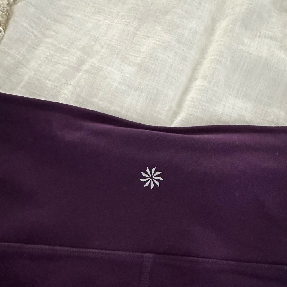Athleta Women’s Small Purple Shiva 7/8 Cutout Leggings - Picture 5 of 8